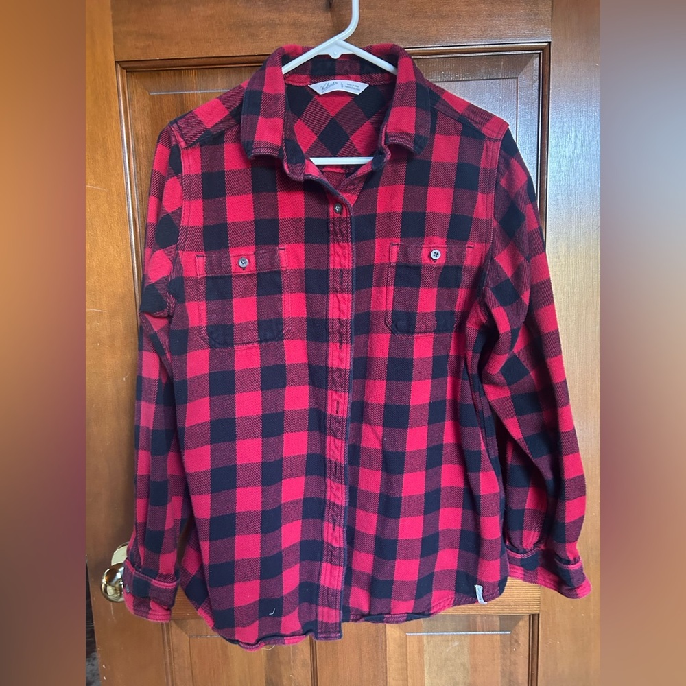 Woolrich red/black Buffalo Plaid Button Down Shirt